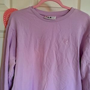 Purple Fila Crewneck